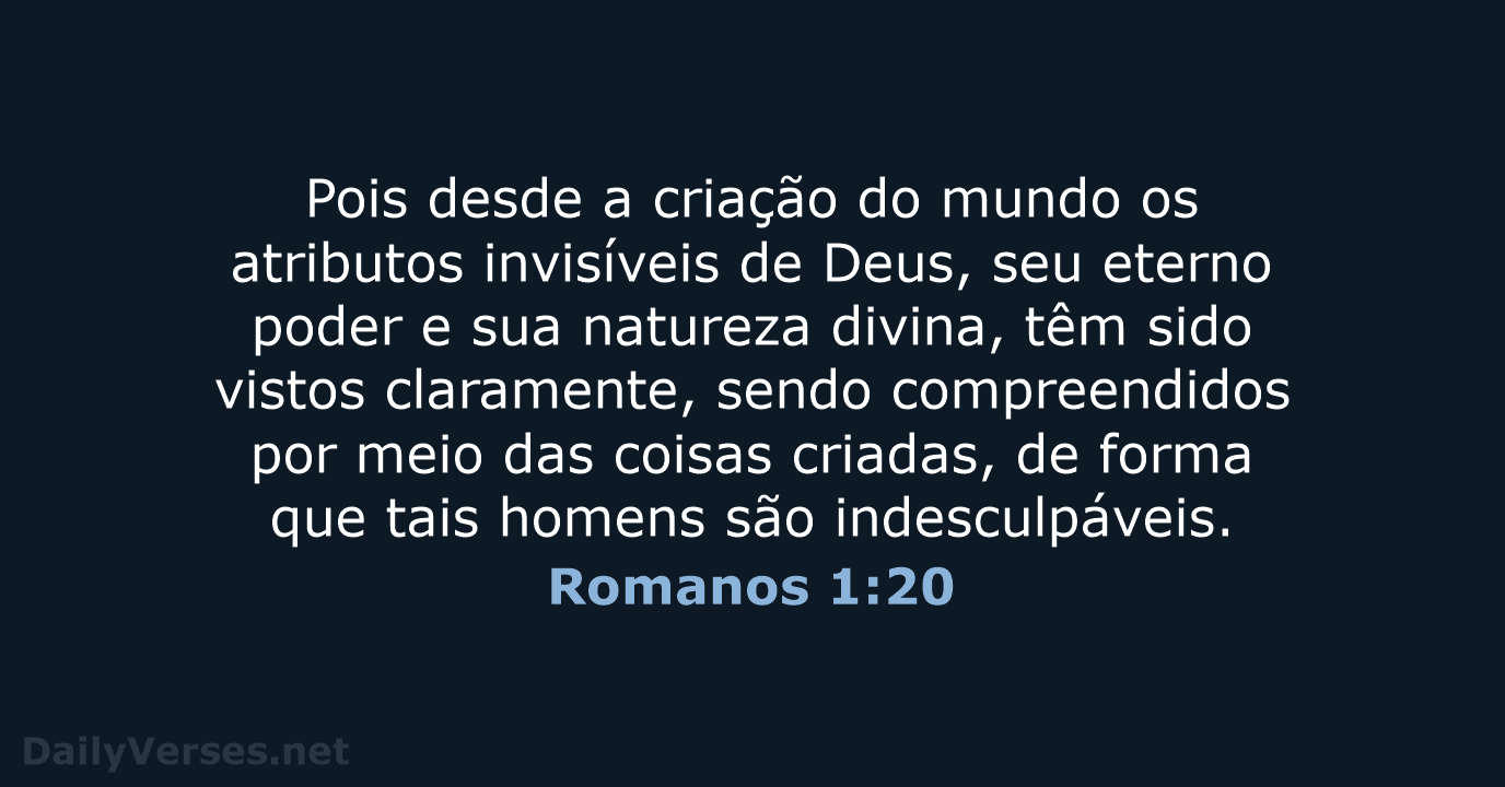 Romanos 1:20 - NVI