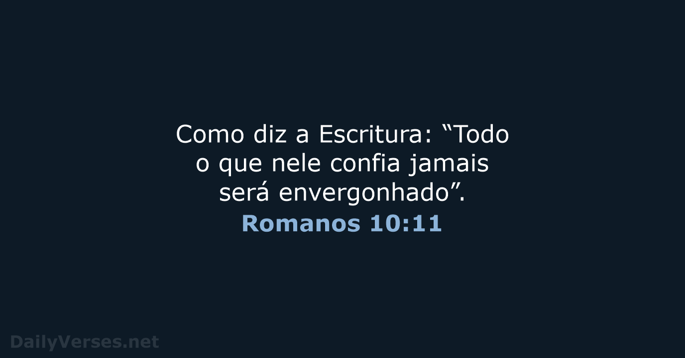 Romanos 10:11 - NVI