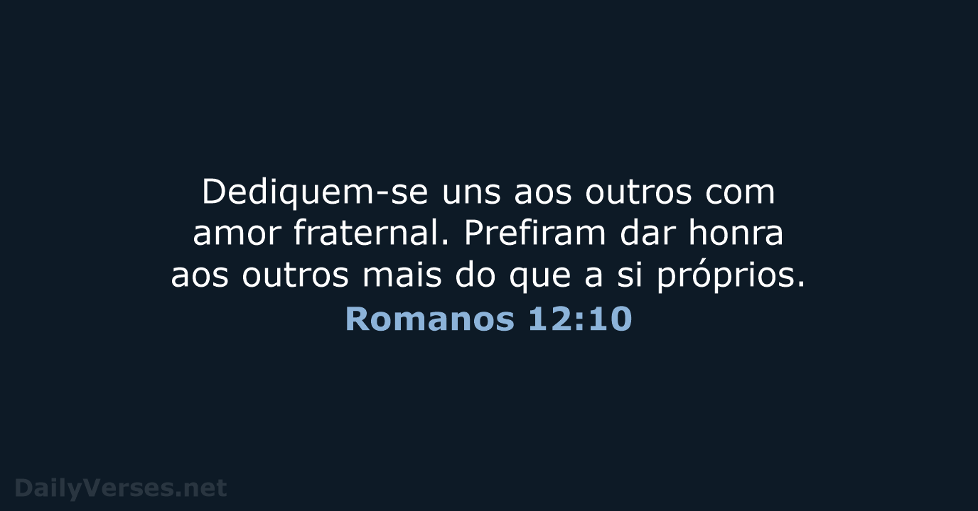 Romanos 12:10 - NVI