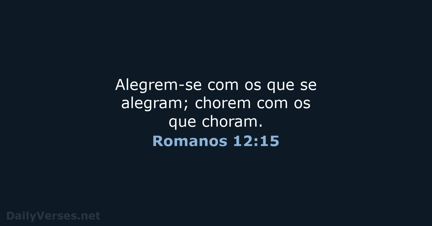 Romanos 12:15 - NVI