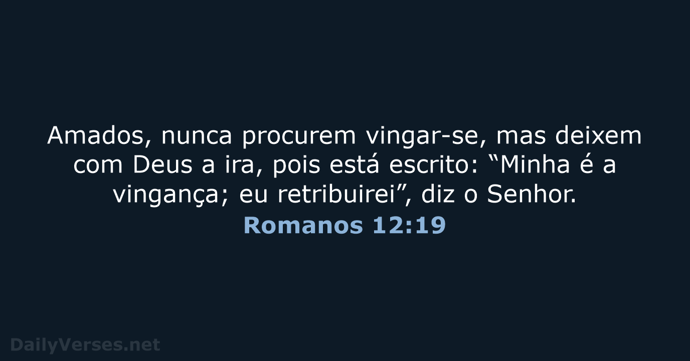 Romanos 12:19 - NVI