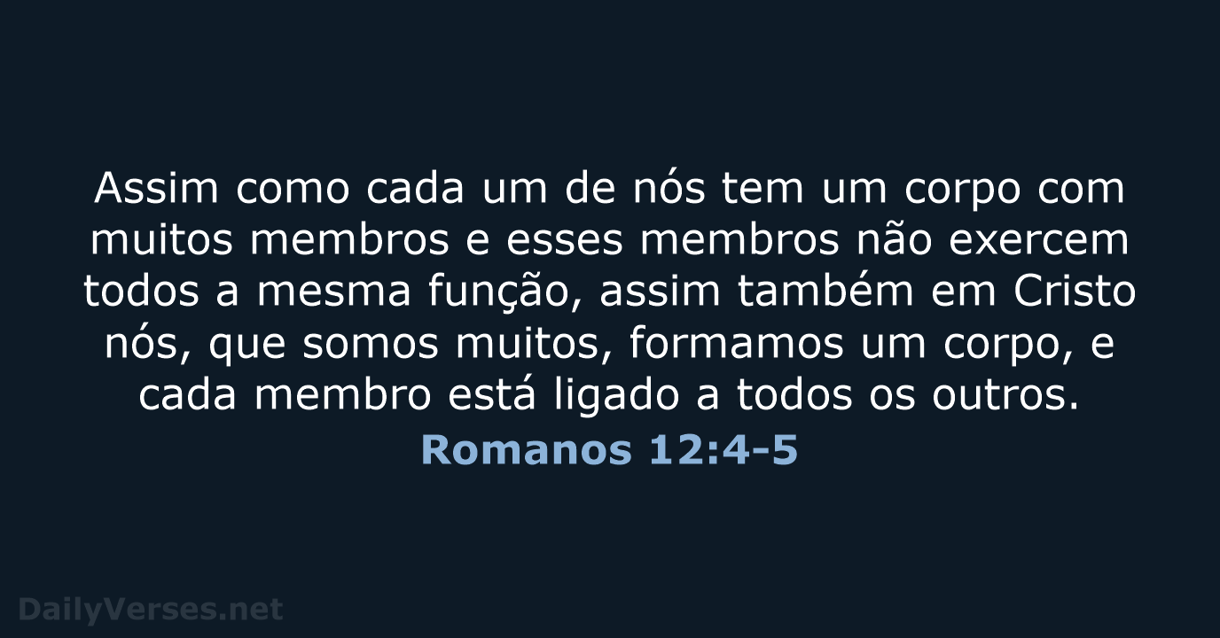 Romanos 12:4-5 - NVI