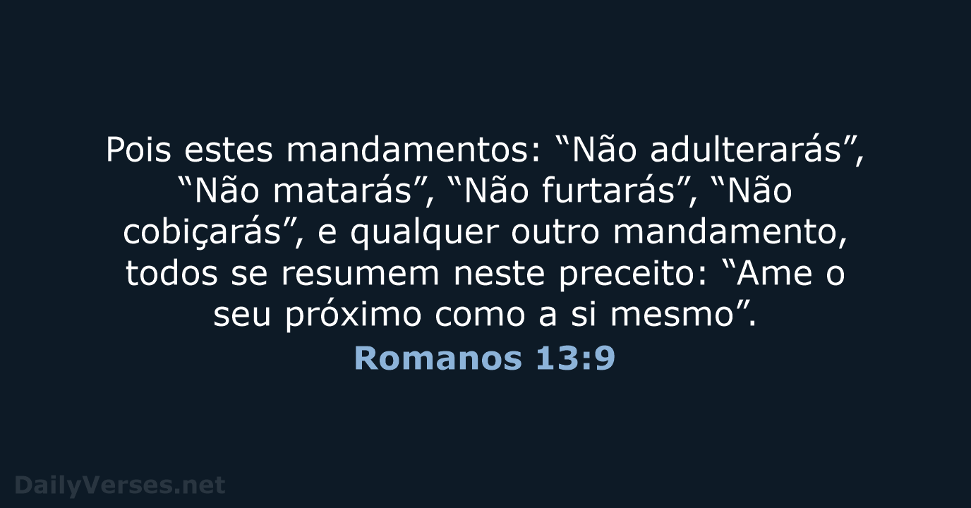 Romanos 13:9 - NVI