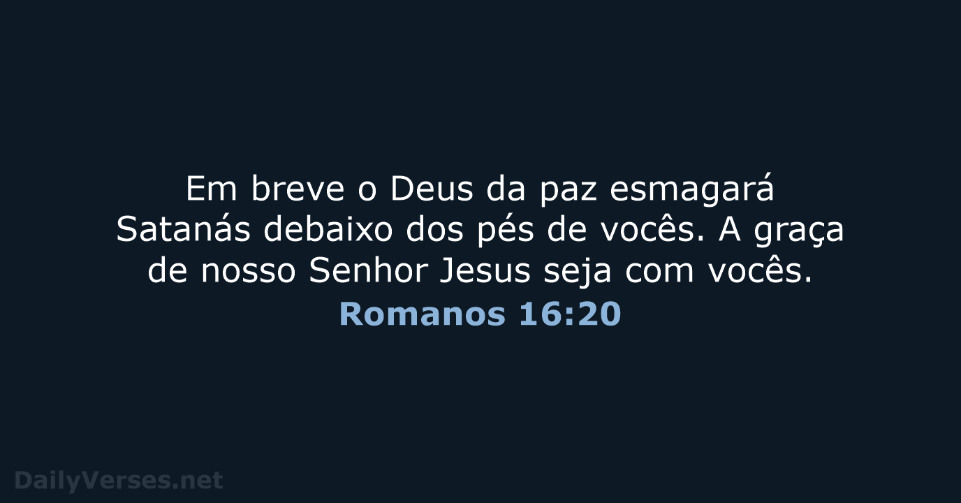 Romanos 16:20 - NVI