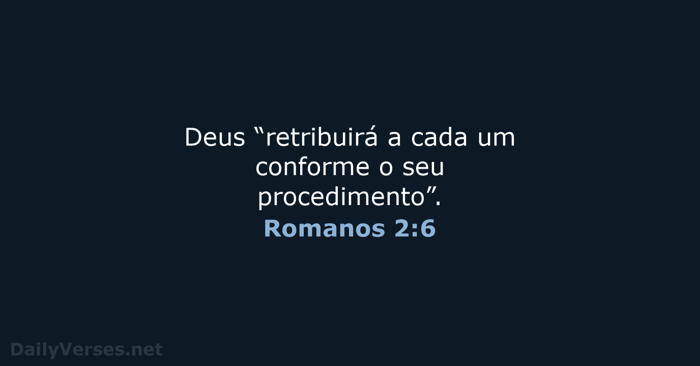 Romanos 2:6 - NVI
