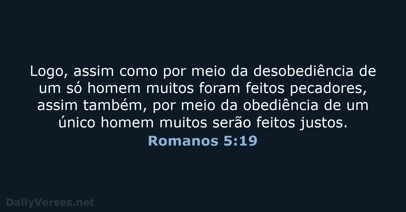 Romanos 5:19 - NVI