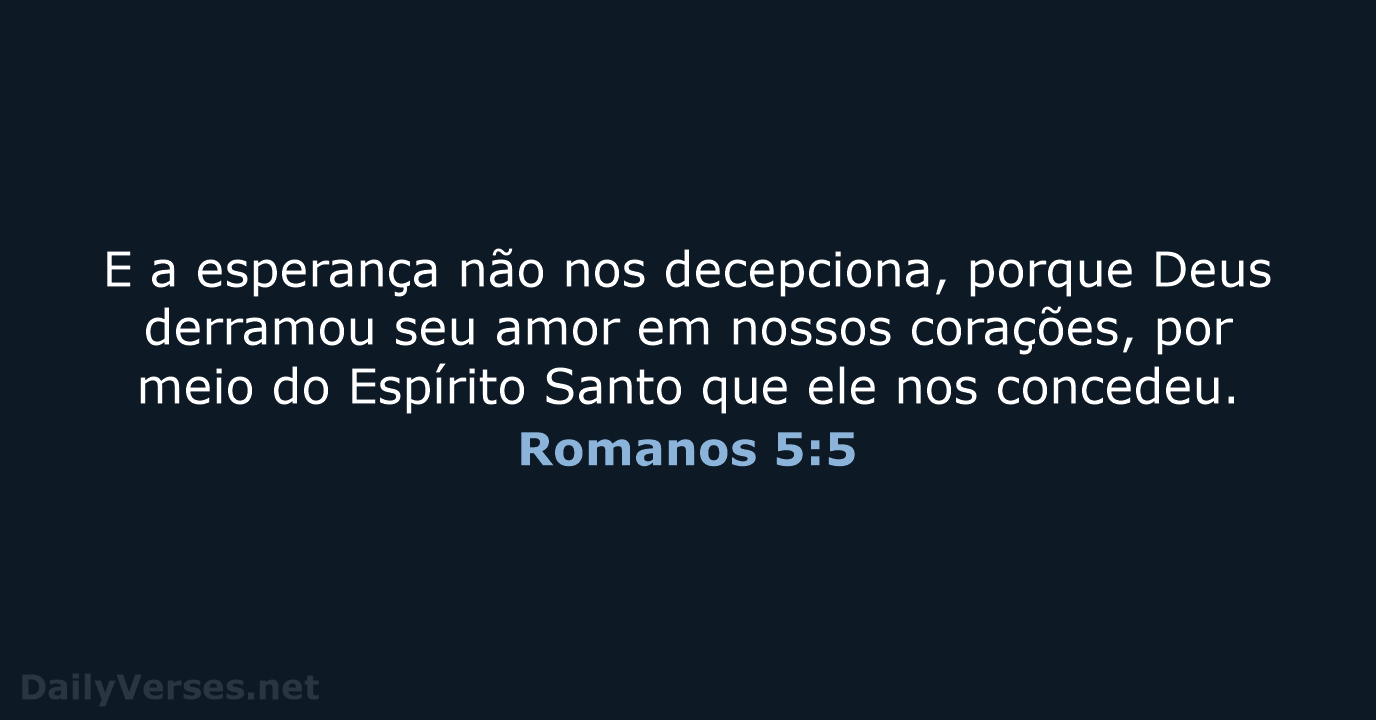 Romanos 5:5 - NVI