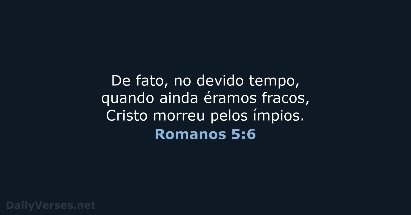 Romanos 5:6 - NVI