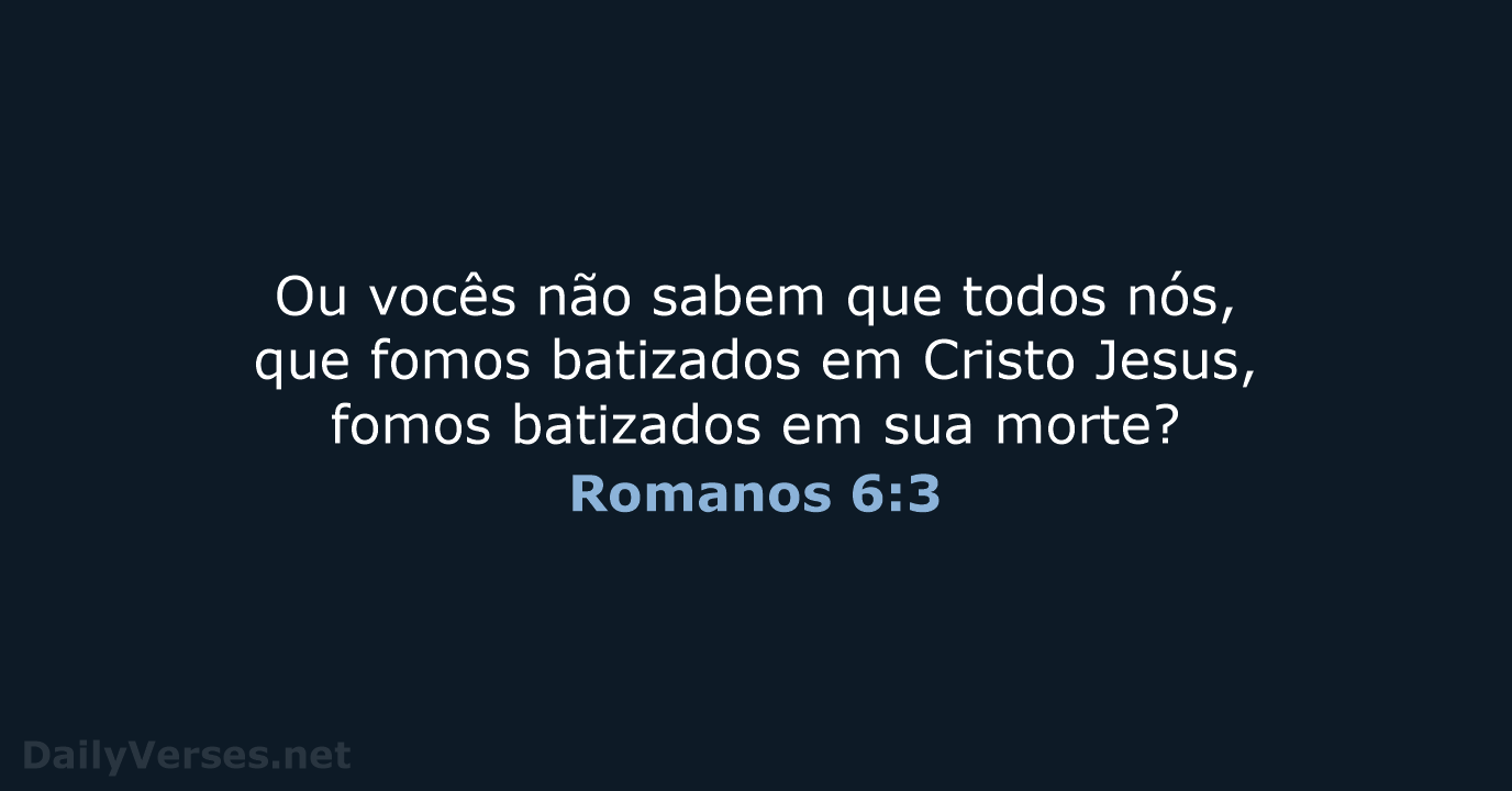 Romanos 6:3 - NVI