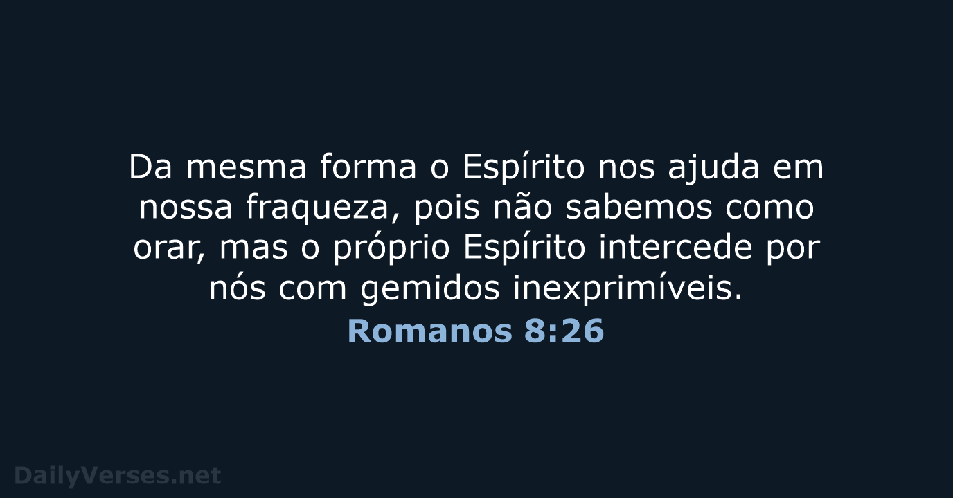 Romanos 8:26 - NVI