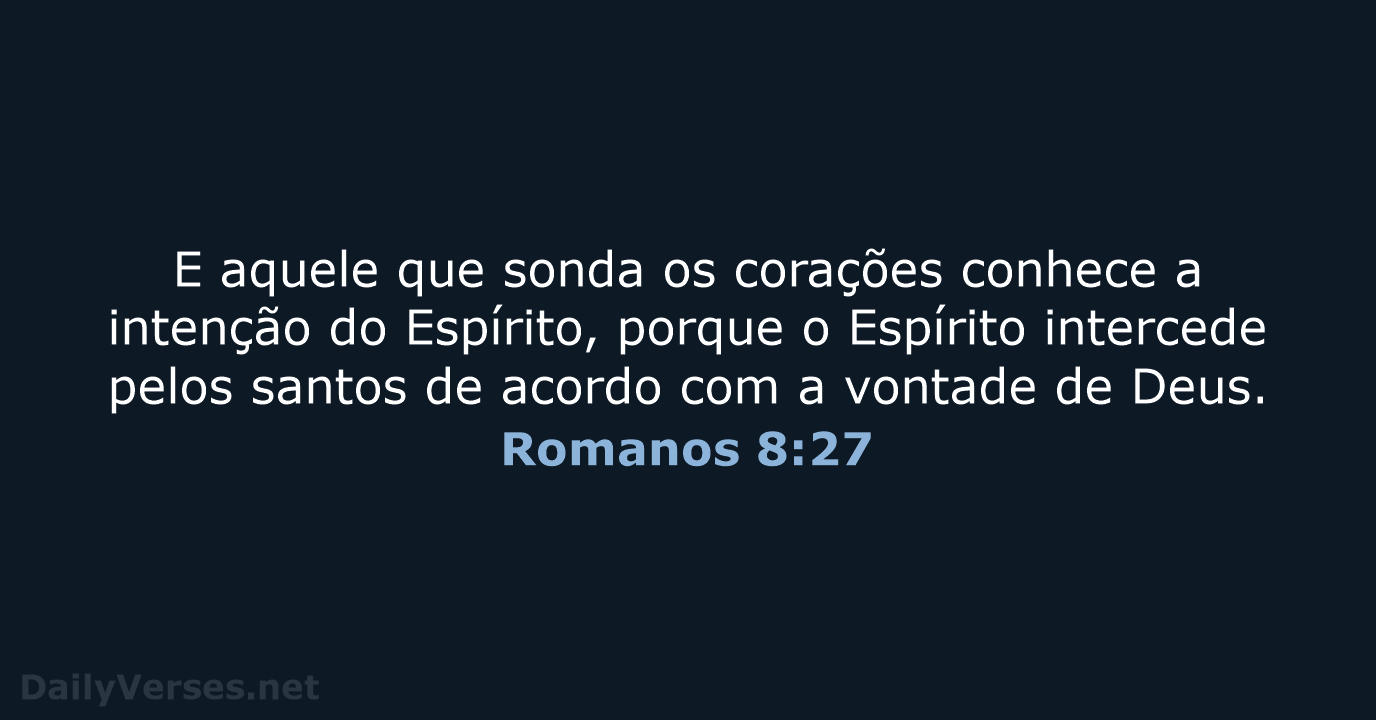 Romanos 8:27 - NVI