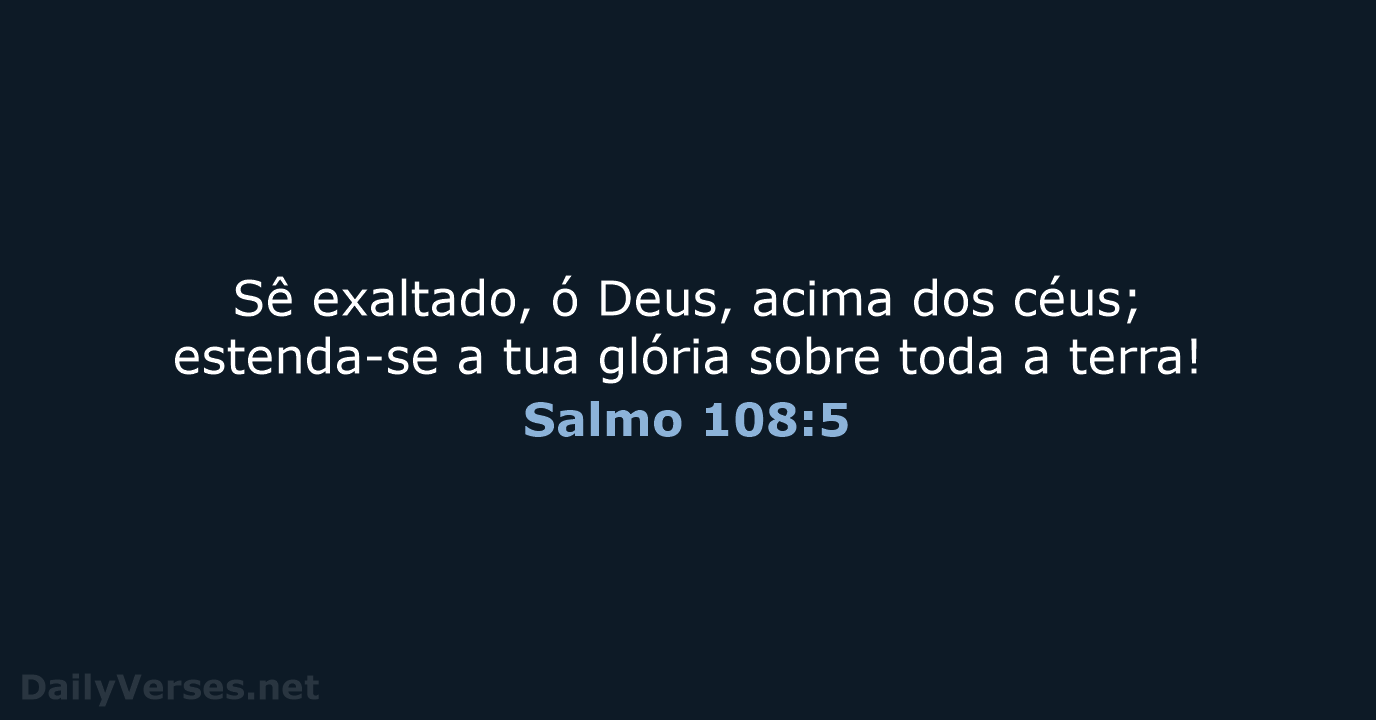 Salmo 108:5 - NVI