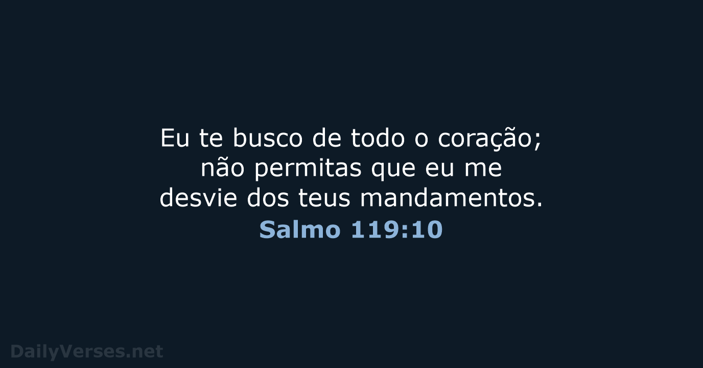 Salmo 119:10 - NVI