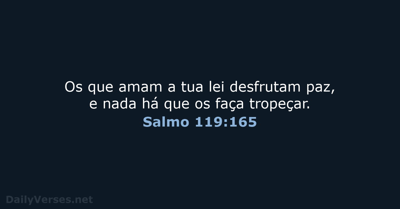 Salmo 119:165 - NVI