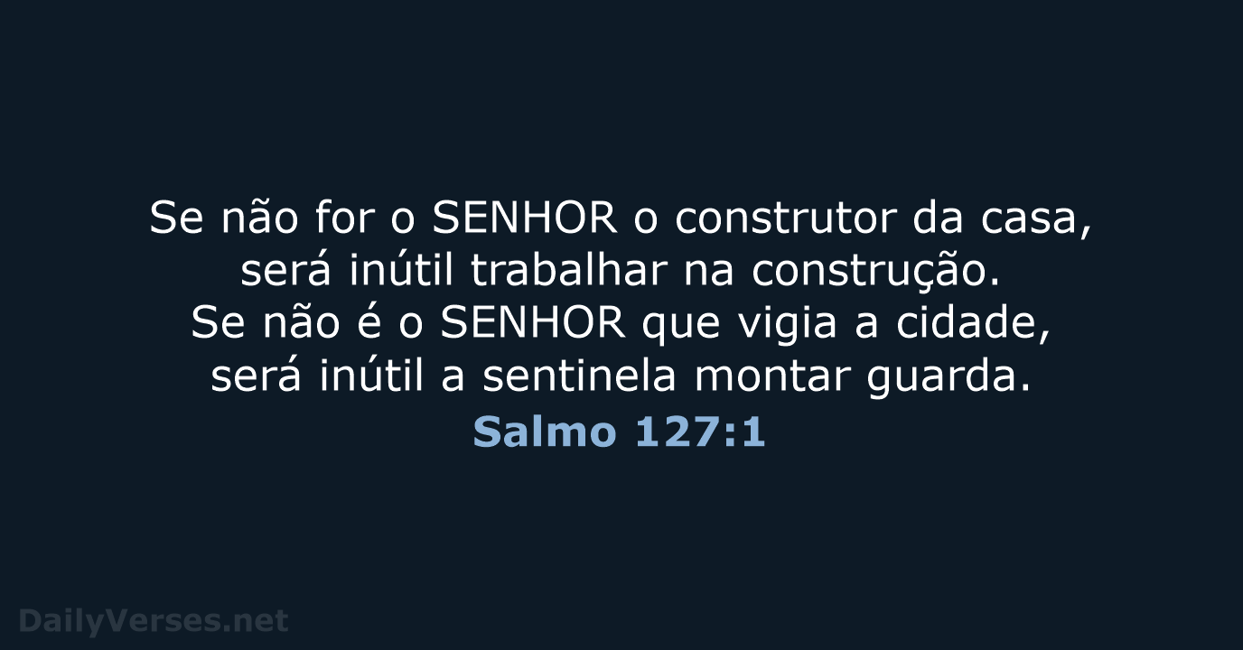 Salmo 127:1 - NVI