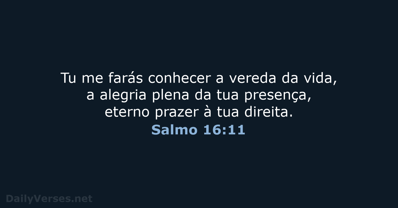 Salmo 16:11 - NVI