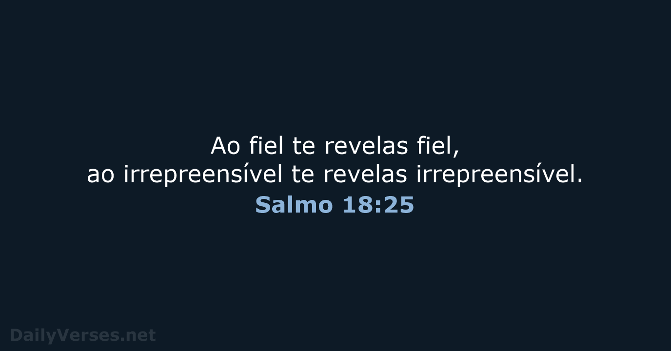 Salmo 18:25 - NVI