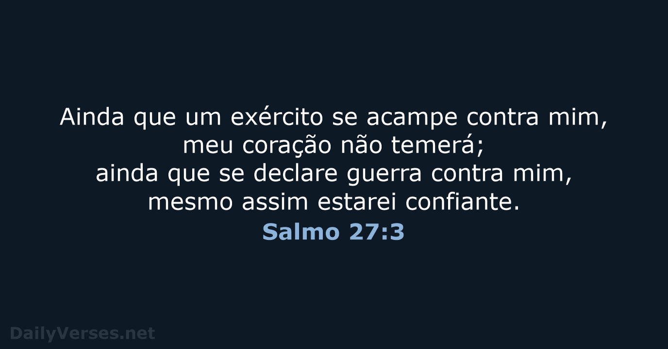 Salmo 27:3 - NVI