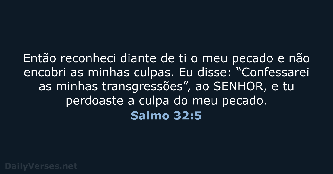 Salmo 32:5 - NVI