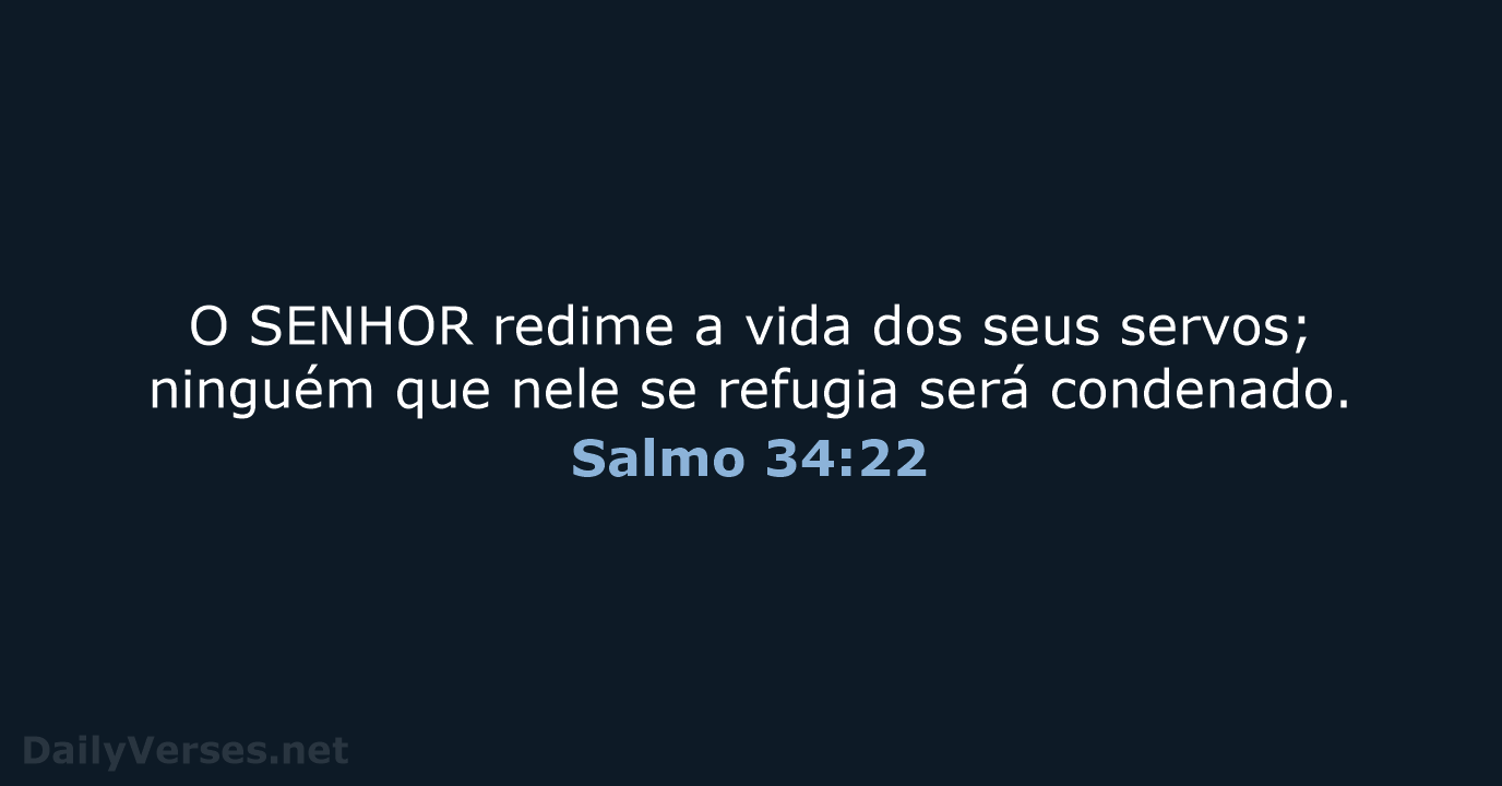 Salmo 34:22 - NVI