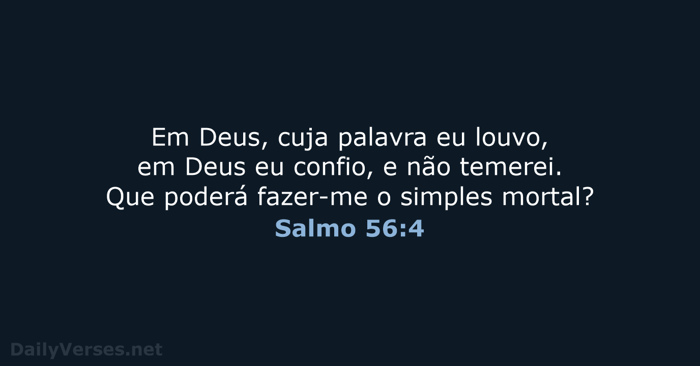 Salmo 56:4 - NVI