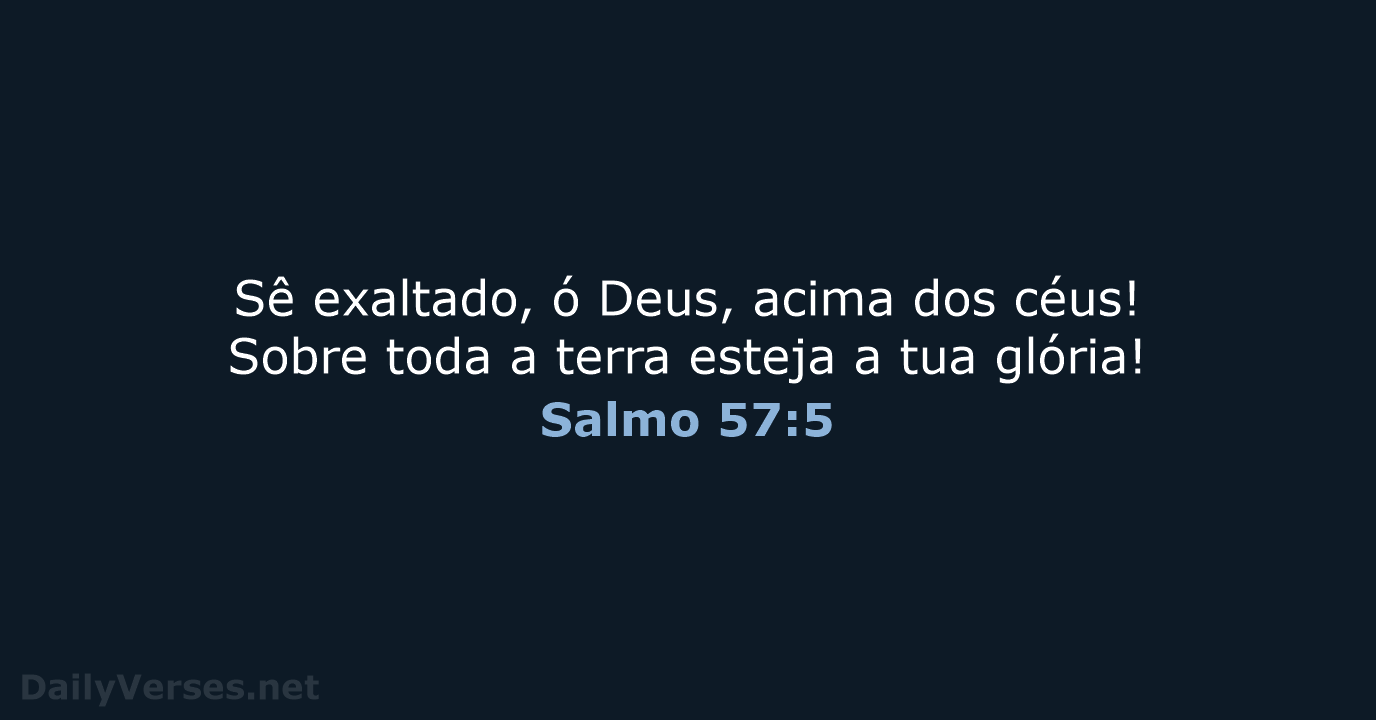 Salmo 57:5 - NVI