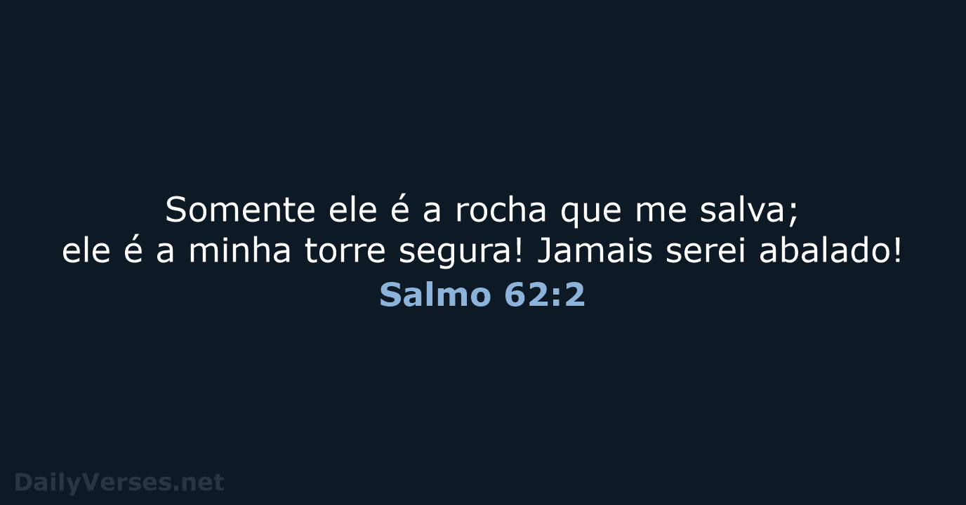 Salmo 62:2 - NVI