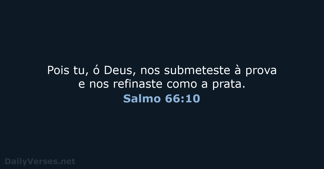 Salmo 66:10 - NVI