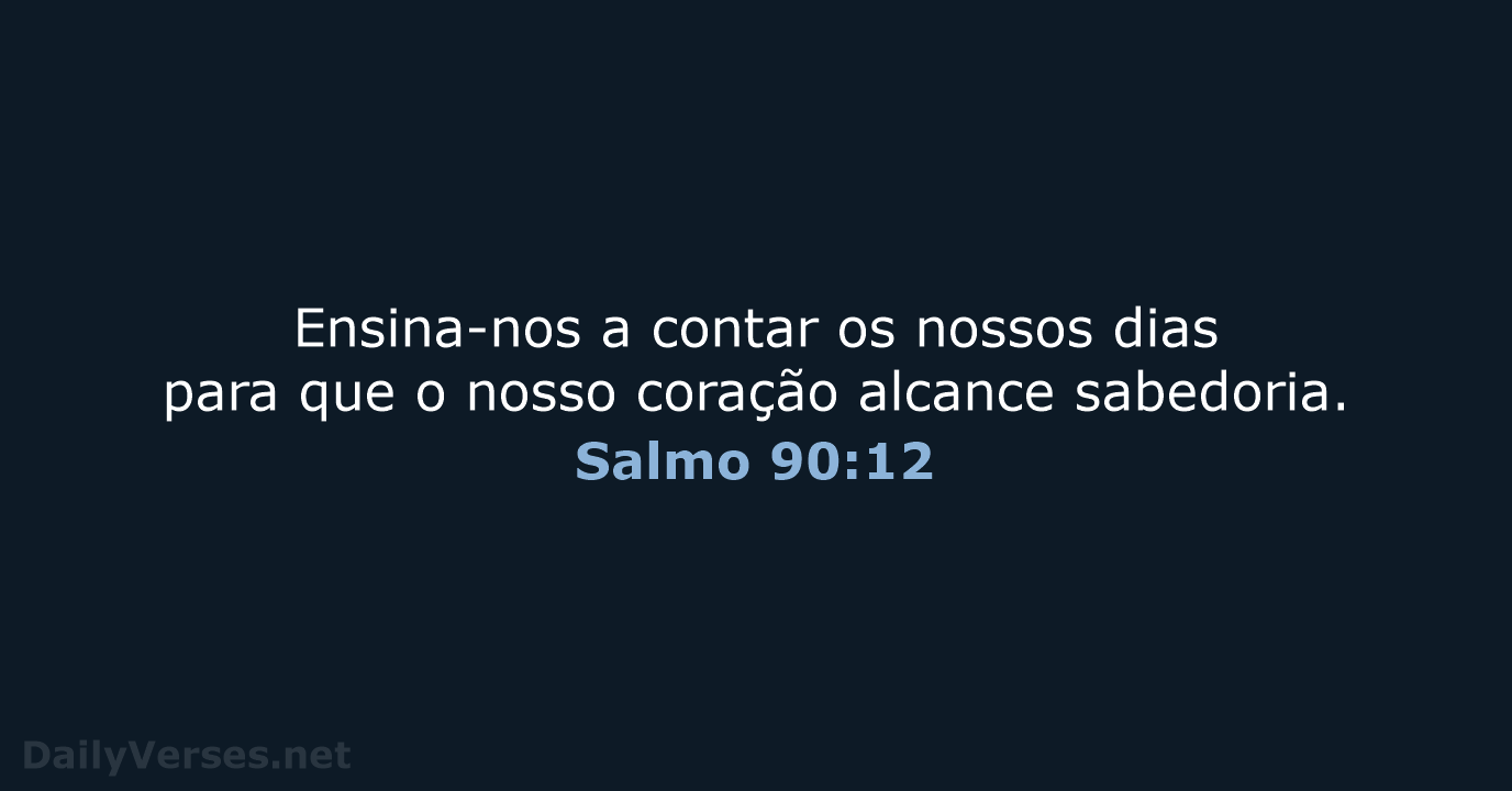 Salmo 90:12 - NVI