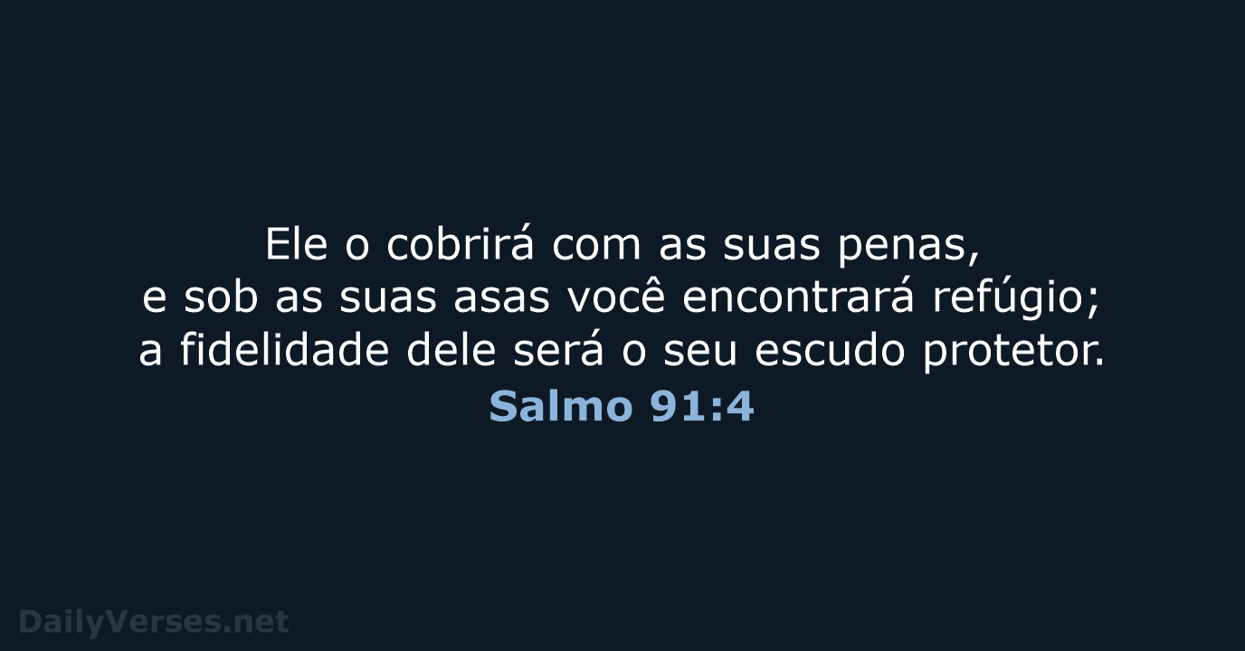 Salmo 91:4 - NVI