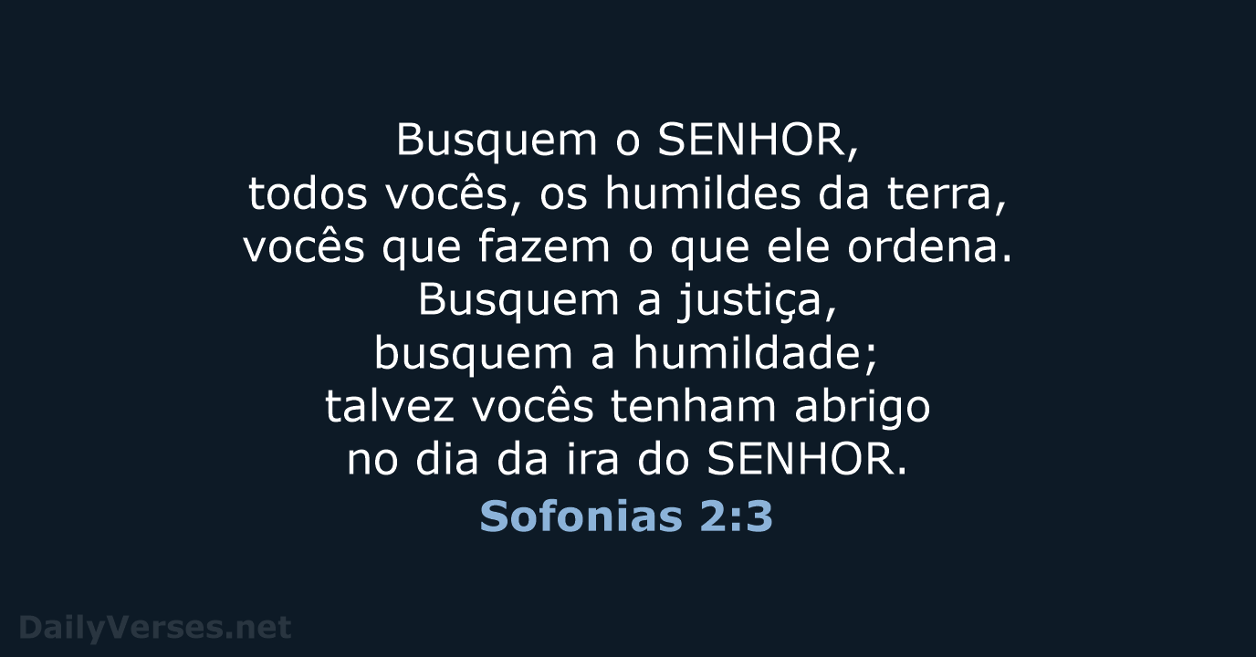 Sofonias 2:3 - NVI