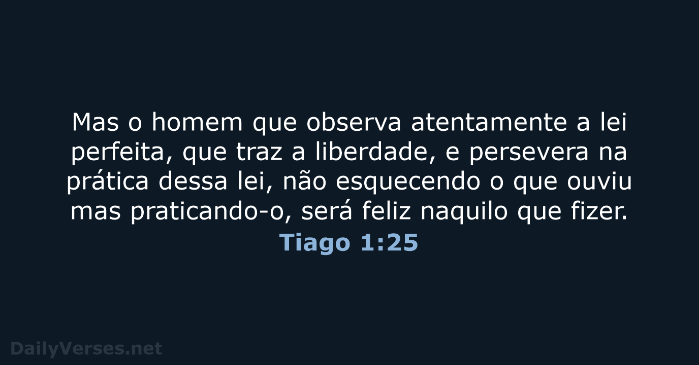 Tiago 1:25 - NVI