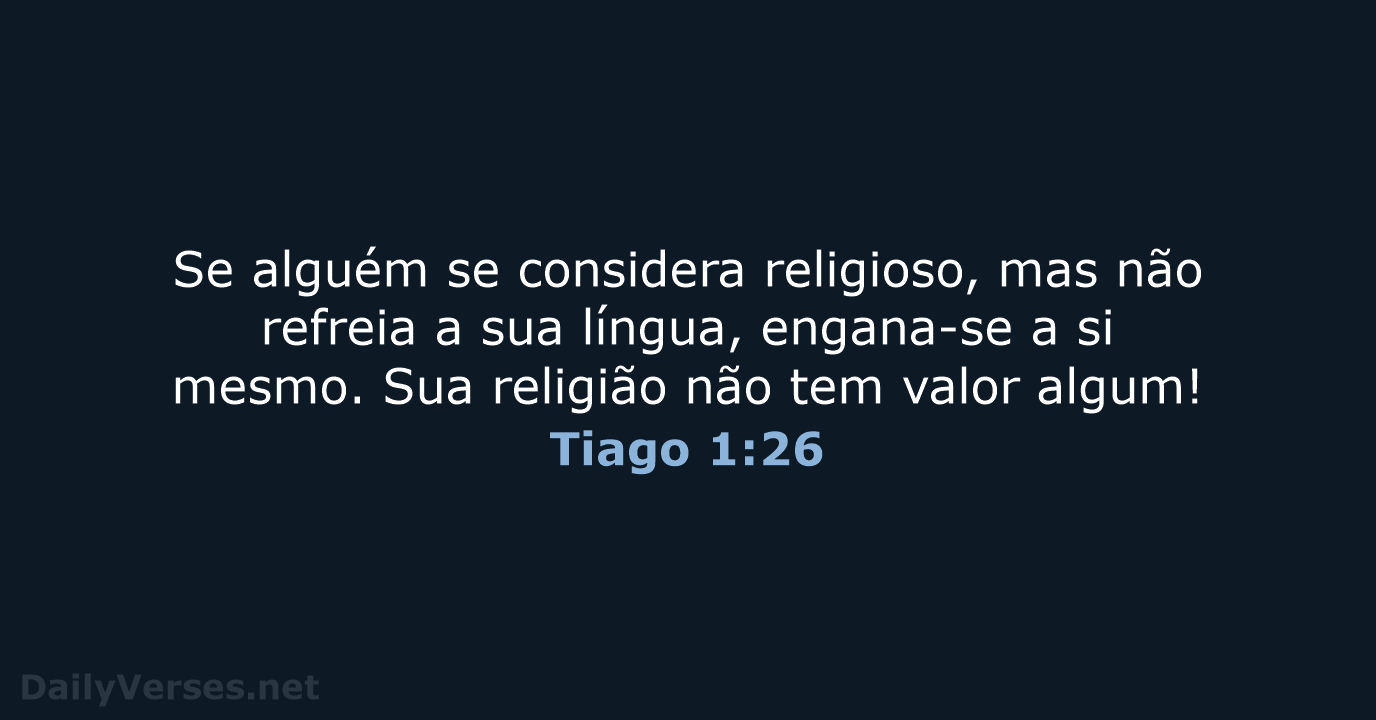 Tiago 1:26 - NVI
