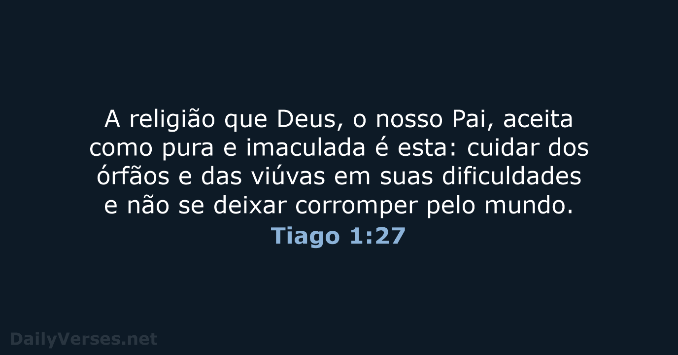 Tiago 1:27 - NVI