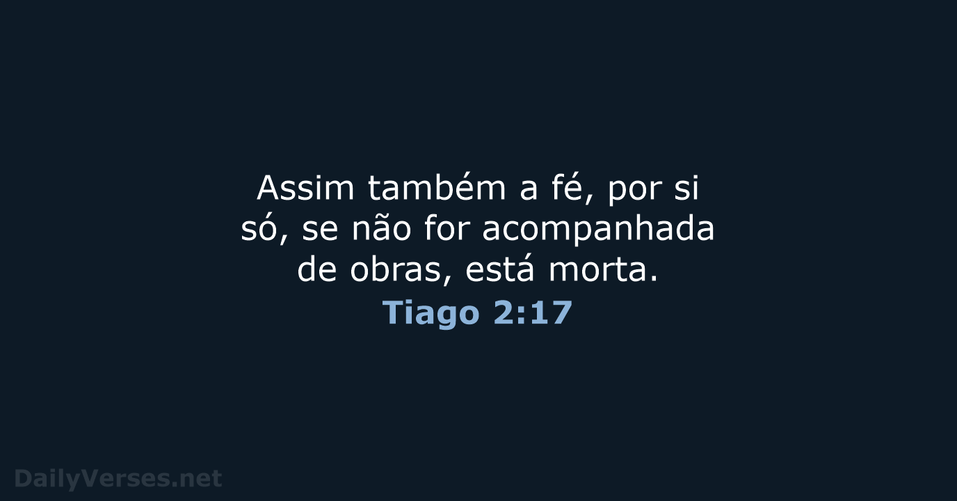 Tiago 2:17 - NVI