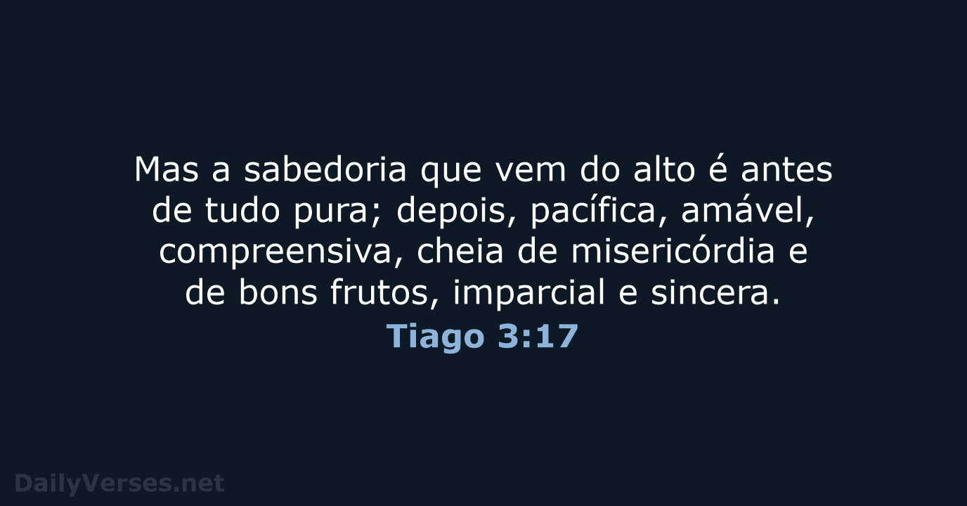 Tiago 3:17 - NVI