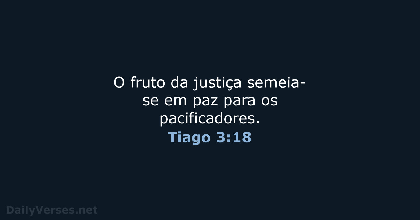 Tiago 3:18 - NVI