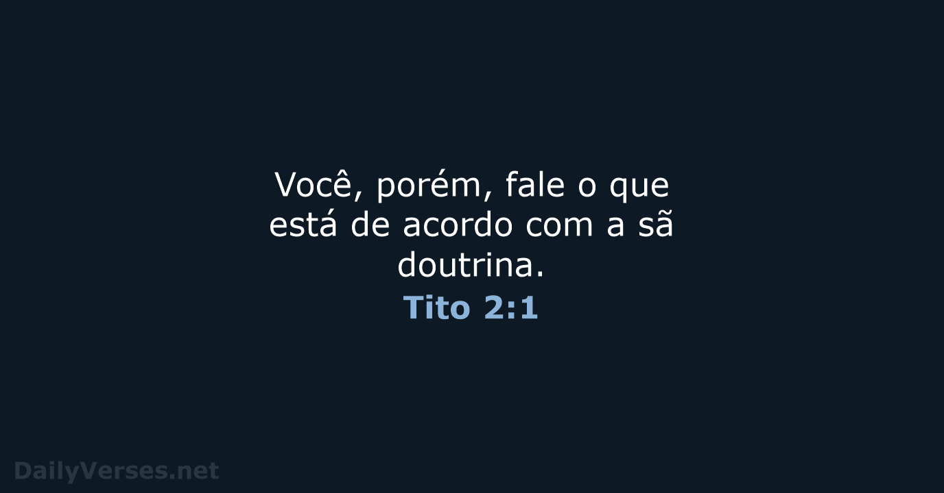 Tito 2:1 - NVI
