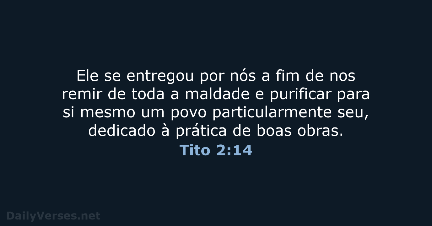 Tito 2:14 - NVI