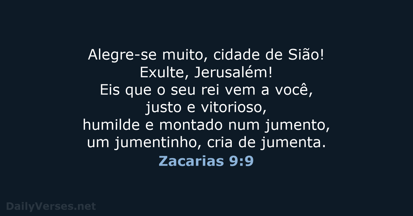 Zacarias 9:9 - NVI