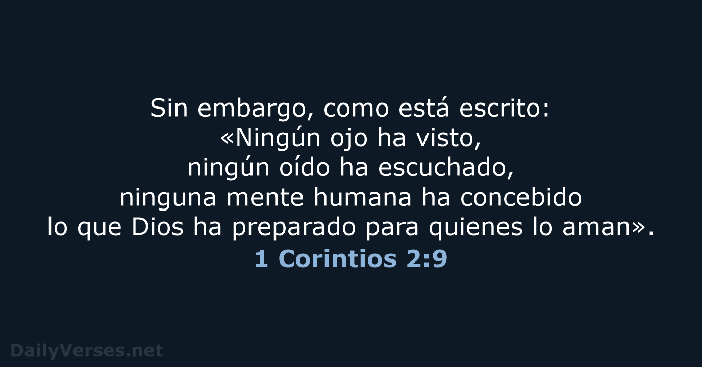 1 Corintios 2:9 - NVI