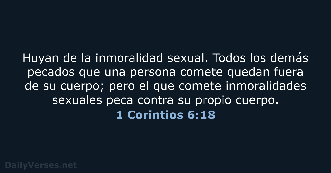 1 Corintios 6:18 - NVI