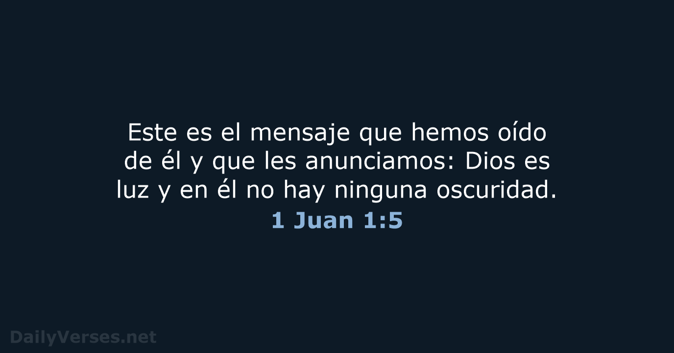 1 Juan 1:5 - NVI