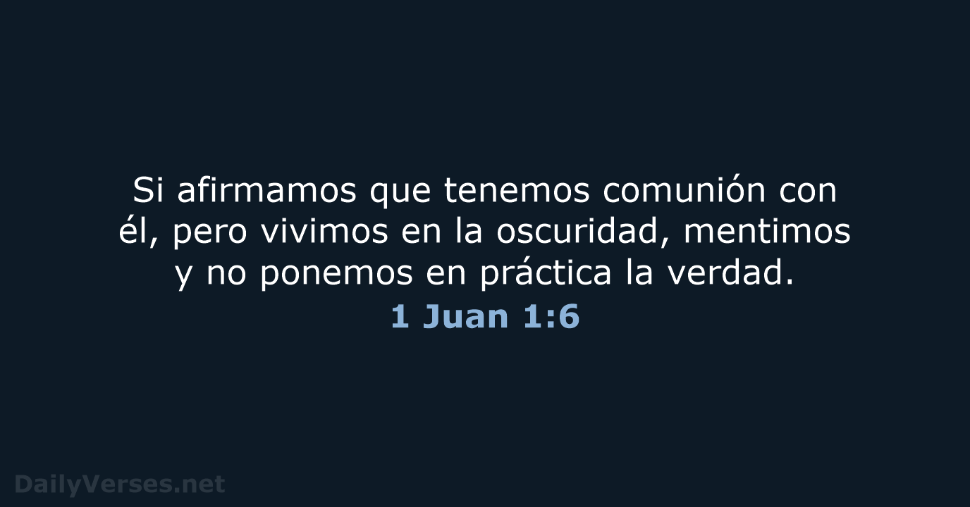 1 Juan 1:6 - NVI