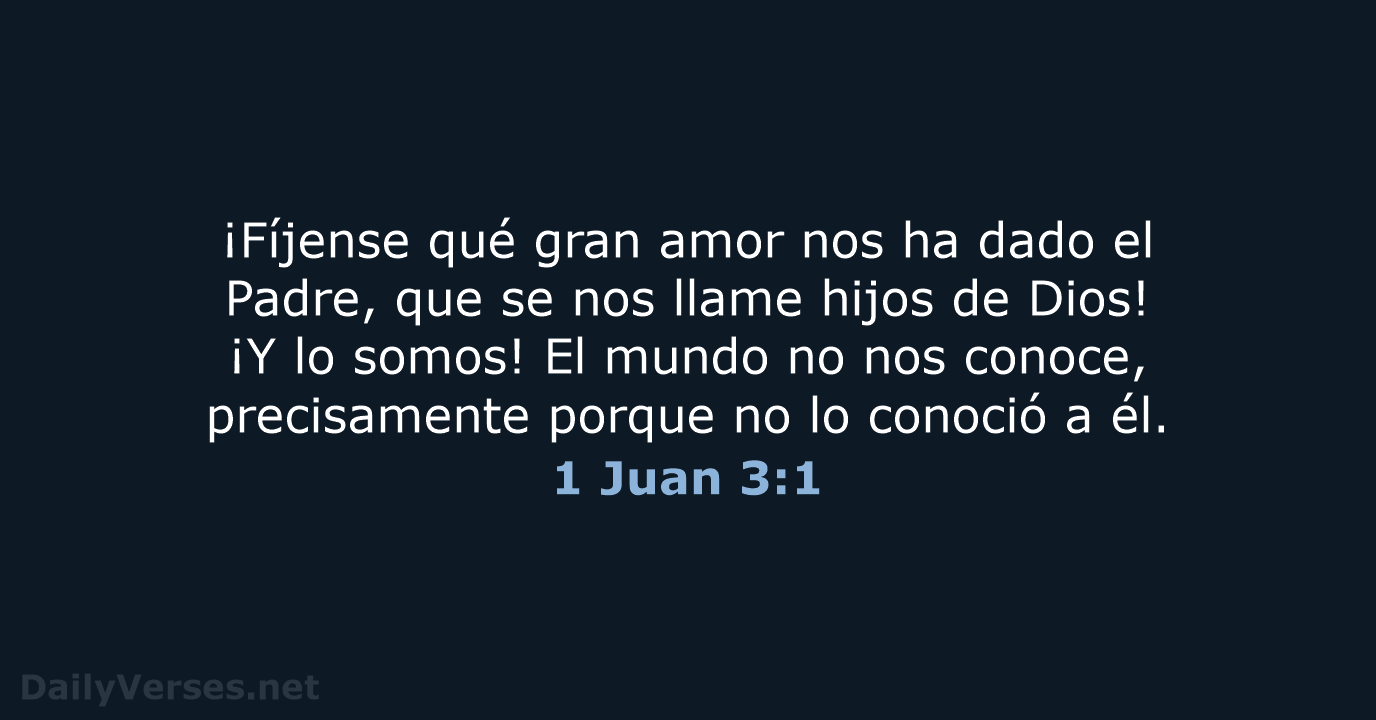1 Juan 3:1 - NVI