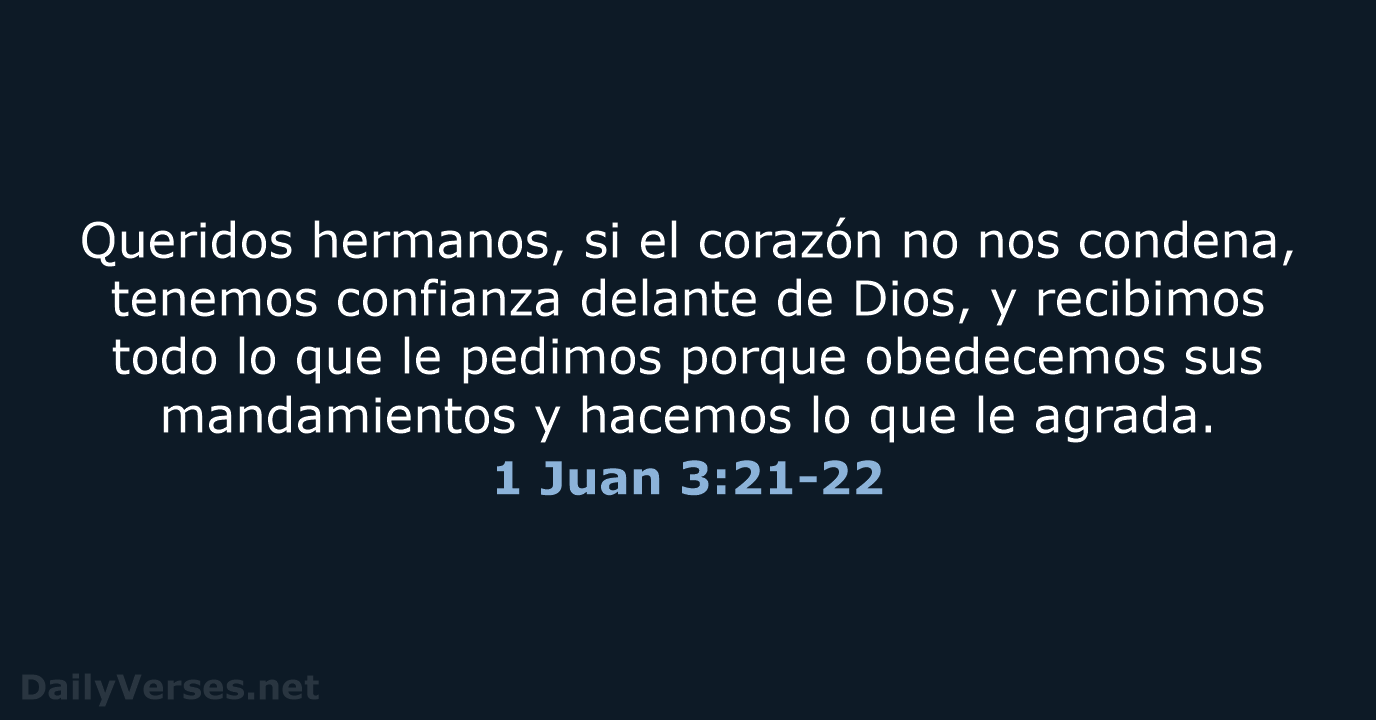 1 Juan 3:21-22 - NVI