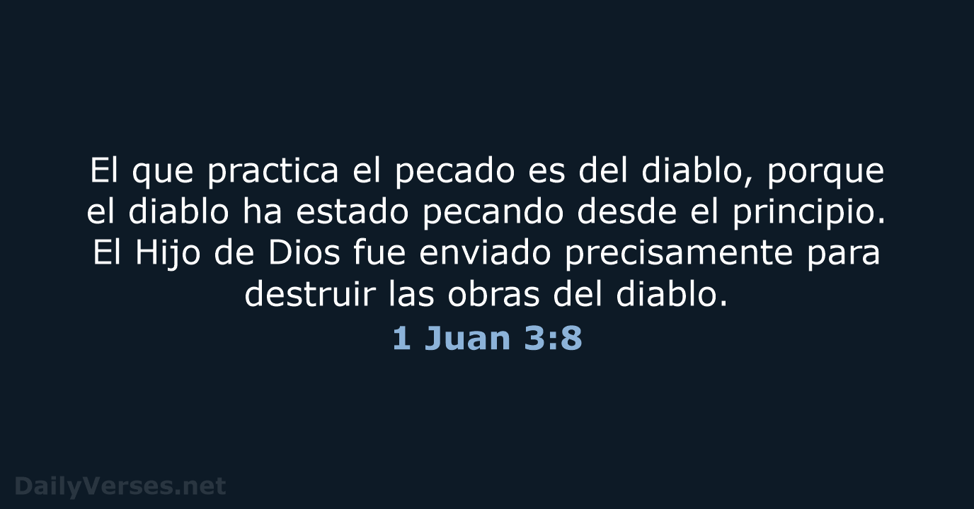 1 Juan 3:8 - NVI