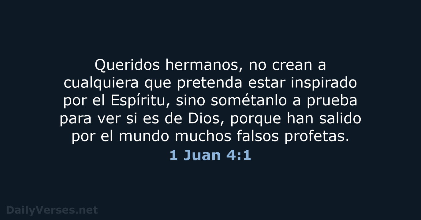 1 Juan 4:1 - NVI