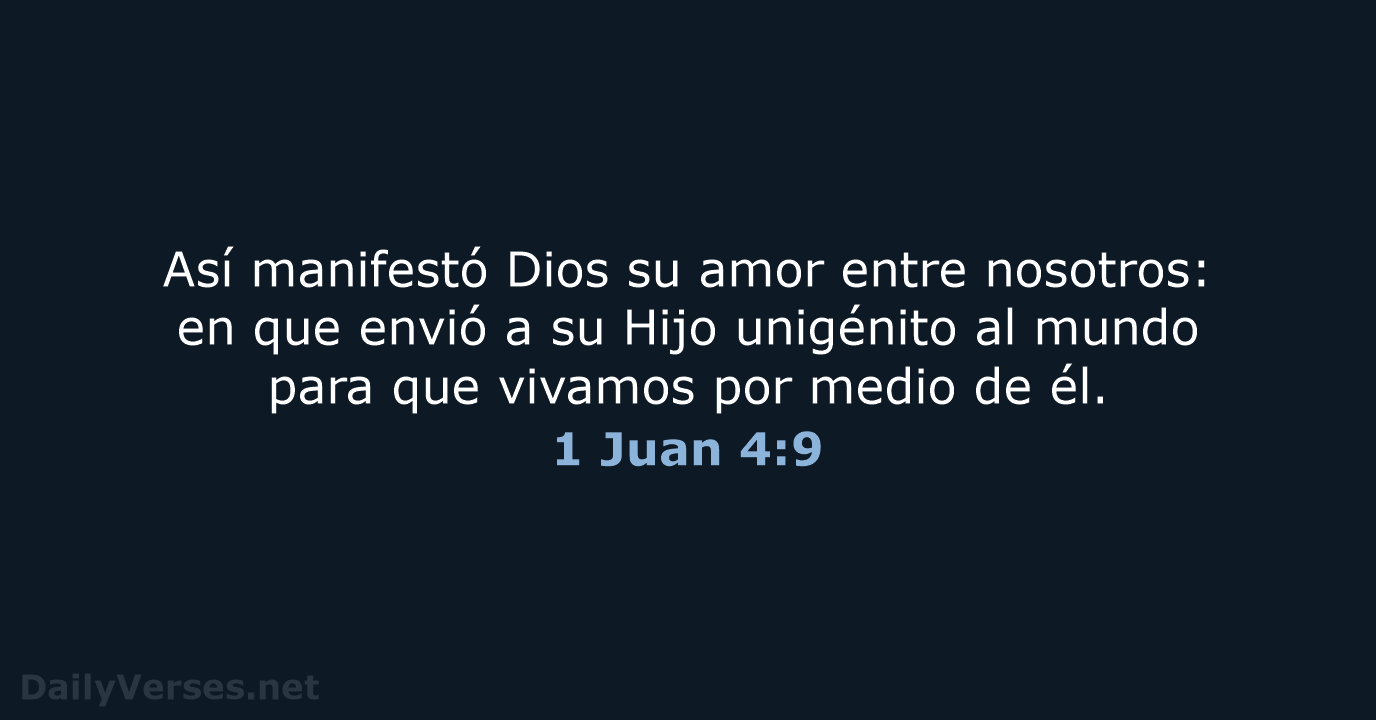 1 Juan 4:9 - NVI