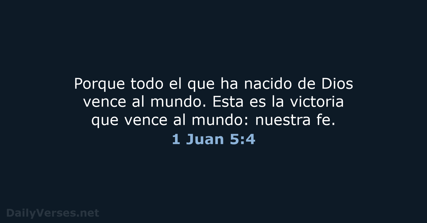 1 Juan 5:4 - NVI